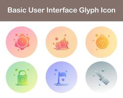 grundläggande användare gränssnitt vektor ikon uppsättning