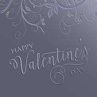 Floral Valentinstag Hintergrund vektor