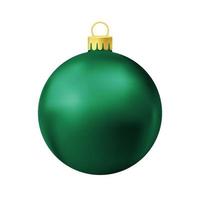 Grün Weihnachten Baum Ball vektor