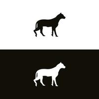 elegant Vektor Illustration von Silhouette Hund