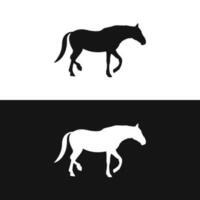 elegant Vektor Illustration von Pferd Silhouette