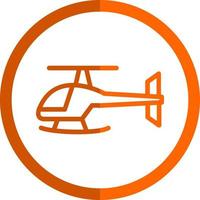 Hubschrauber-Vektor-Icon-Design vektor