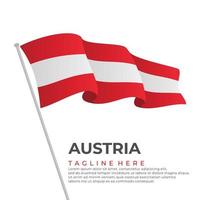 mall vektor österrike flagga modern design