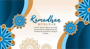 islamic stil ramadan och eid dekorativ baner vektor