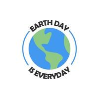 Erde Tag Abzeichen. speichern das Planet Aufkleber. Welt Umgebung Tag Symbol. vektor