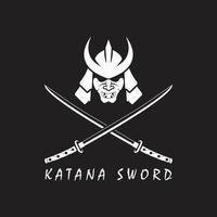 Katana Schwert Logo, Jahrgang Vektor Illustration, Design modern japanisch Schwert von Katana Logo Konzept