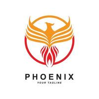 Phönix Logo Symbol, Vektor Illustration, Vorlage Design, Marke Unternehmen