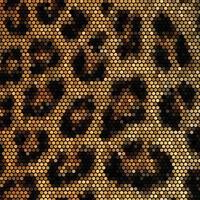 Leopard Mosaik Hintergrund vektor