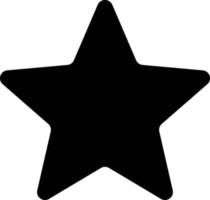 schwarz Star Silhouette Symbol. eben Vektor. vektor