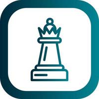schack drottning vektor ikon design