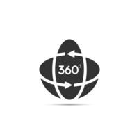 360 Nocken Symbol Vektor