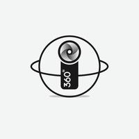 360 Nocken Symbol Vektor