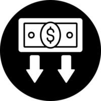 Verlust Geld Vektor Symbol