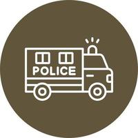 Polizeiwagen-Vektorsymbol vektor