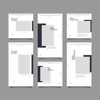 Social Bundle Modern Bundle Kit Template Set vektor