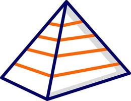 Symbol für Pyramidenvektor vektor