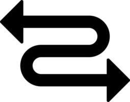 Zickzack-Pfeil-Vektor-Symbol vektor