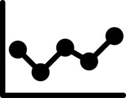 Liniendiagramm-Vektorsymbol vektor