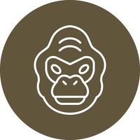 Gorilla-Vektor-Symbol vektor