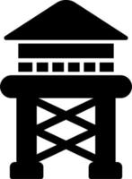 Wasserturm-Vektorsymbol vektor