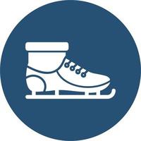 Eis Rollschuhe Vektor Symbol