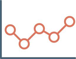 linje Diagram vektor ikon