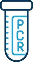 Pcr-Testvektor-Icon-Design vektor