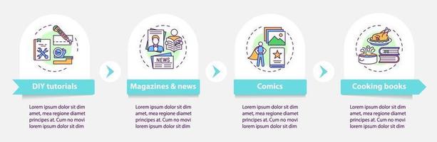 online bibliotek katalog infographic mall vektor