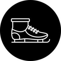 Eis Rollschuhe Vektor Symbol