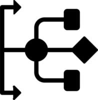 Flussdiagramm-Vektorsymbol vektor