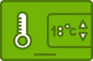 Vektorsymbol für die Temperaturregelung vektor