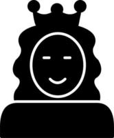 Prinzessin-Vektor-Symbol vektor