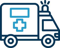 Krankenwagen-Vektor-Icon-Design vektor