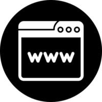 Webbrowser-Vektorsymbol vektor