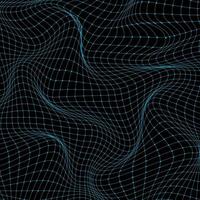abstrakt 3d vetenskap teknik koncept blå rutnät vågig bakgrund och textur. vektor