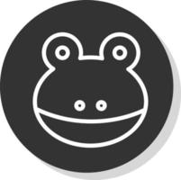 Frosch-Vektor-Icon-Design vektor