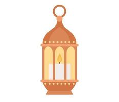 Ramadan Laterne Symbol. Gruß eid Mubarak. Ramadan karem. Vektor eben Illustration