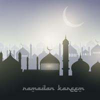 Ramadan Landschaftshintergrund vektor