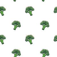 söt söt broccoli sömlös mönster i klotter stil. vektor hand dragen tecknad serie broccoli illustration. hand dragen skiss av broccoli. mönster för barn kläder.