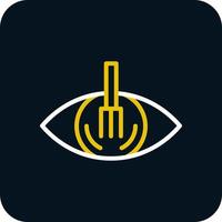 Auge Löffel Vektor Icon Design