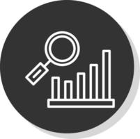 Balkendiagramm Forschung Vektor Icon Design