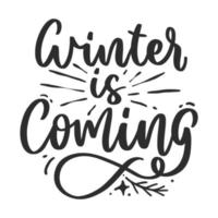 Weihnachten Winter Beschriftung Zitate druckbar Poster Tassen Becher Tasche Tasche T-Shirt Design, glücklich Winter Tage vektor