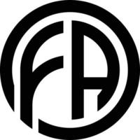 Fa Logo und Symbol vektor