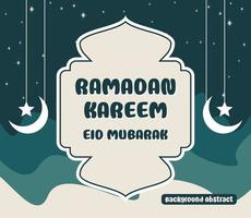 redigerbar ramadan försäljning affisch mallar. med måne och stjärna ornament. design för social media och webb. vektor illustration