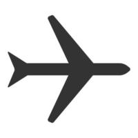 Flugzeug flaches Vektorsymbol vektor