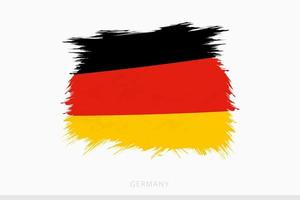 grunge flagga av Tyskland, vektor abstrakt grunge borstat flagga av Tyskland.