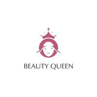 Schönheit Königin Logo Design Inspiration vektor