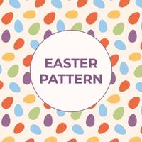 påsk mönster med platt ägg för dekoration, paket, bakgrund färgrik vektor illustration