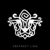 lejon logotyp. abstrakt lejon huvud logotyp. vektor