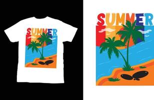 vektor sommar t-shirt-design